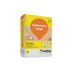 WEBER JOINT LARGE GRIS CIMENT 25kg E00 ±0,3kg/m²